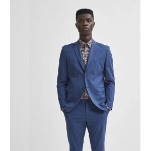 SELECTED HOMME Blue Solid Slim Fit Suit Blazer