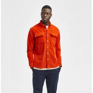 SELECTED HOMME Orange Corduroy Shirt