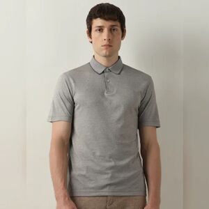 SELECTED HOMME Grey Coolmax Polo T-shirt