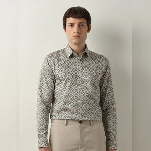 SELECTED HOMME Green Floral Full Sleeves Shirt