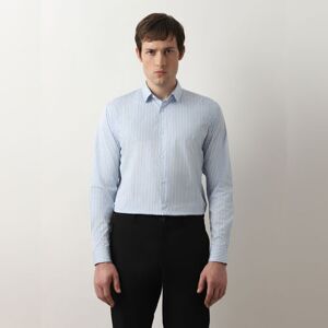 SELECTED HOMME Blue Striped Full Sleeves Shirt