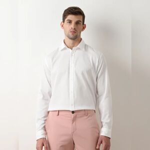 SELECTED HOMME White Dobby Full Sleeves Shirt