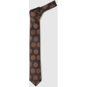 SELECTED HOMME Brown Polka Dot Tie