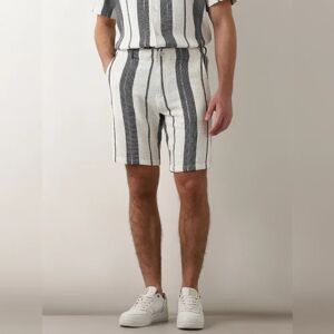 SELECTED HOMME White Striped Co-ord Set Shorts
