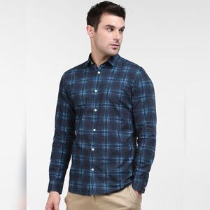 SELECTED HOMME Blue Check Full Sleeves Shirt