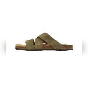 SELECTED HOMME Green Slider Sandals