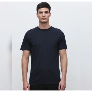 SELECTED HOMME Blue Organic Cotton Solid T-shirt