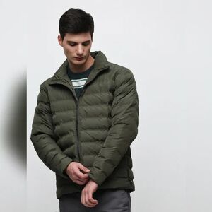 SELECTED HOMME Green High Neck Quilted Jacket