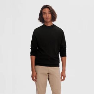 SELECTED HOMME Black Merino Wool CoolMax Pullover