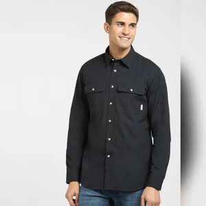SELECTED HOMME Black Organic Cotton Overshirt
