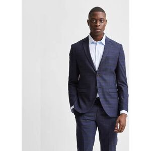 SELECTED HOMME Blue Check Formal Suit Blazer