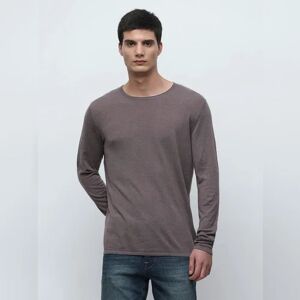 SELECTED HOMME Brown Raw-Edge Pullover