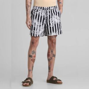 JACK & JONES JACK&JONES Black Striped Print Swim Shorts