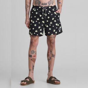 JACK & JONES JACK&JONES Black Printed Swim Shorts