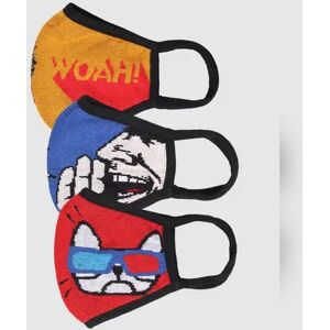 JACK & JONES JACK&JONES Pack of 3 Graphic Print Seamless 2 PLY Mask