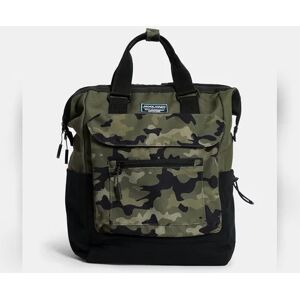 JACK & JONES JACK&JONES Olive Green Camo Print Backpack