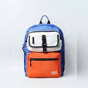 JACK & JONES JUNIOR JACK&JONES BOYS Orange Colourblocked Backpack