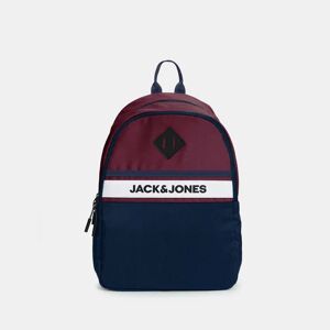 JACK & JONES JACK&JONES Navy Blue Colourblocked Backpack