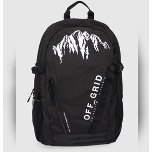 JACK & JONES JACK&JONES Black Text Print Backpack