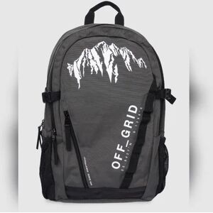 JACK & JONES JACK&JONES Grey Text Print Backpack