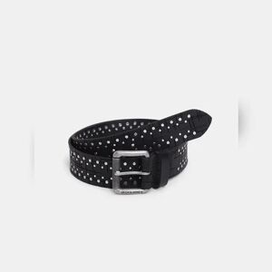 JACK & JONES JACK&JONES Black Stud Detail Leather Belt