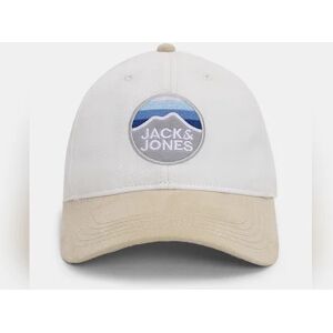 JACK & JONES JACK&JONES Off-White Embroidered Logo Baseball Cap