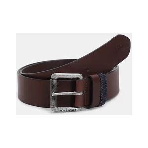 JACK & JONES JACK&JONES Brown Textured Leather Belt