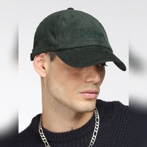 JACK & JONES JACK&JONES Green Corduroy Cap