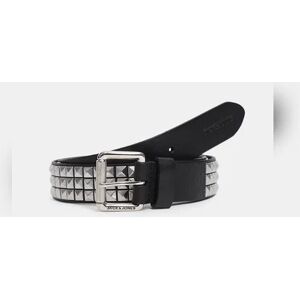 JACK & JONES JACK&JONES Black Studded Leather Belt