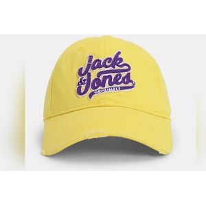 JACK & JONES JACK&JONES Yellow Embroidered Logo Varsity Cap