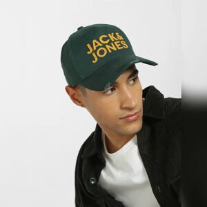 JACK & JONES JACK&JONES Green Distressed Baseball Cap