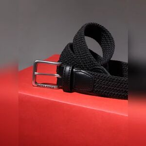 JACK & JONES JACK&JONES Black Braided Belt