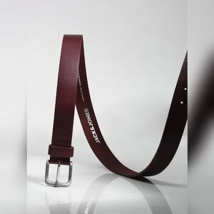 JACK & JONES JACK&JONES Maroon Leather Belt