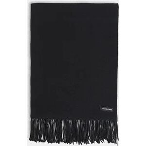 JACK & JONES JACK&JONES Black Woven Fringe Detail Scarf