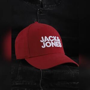 JACK & JONES JACK&JONES Red Embroidered Logo Baseball Cap