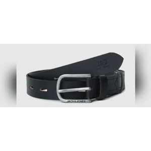 JACK & JONES JACK&JONES Black Leather Cut-Out Detail Belt