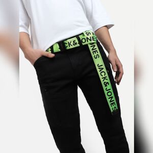 JACK & JONES JACK&JONES Neon Green Tape Detail Belt