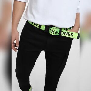 JACK & JONES JACK&JONES Neon Green Tape Detail Long Belt