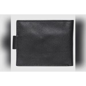 JACK & JONES JACK&JONES Black Leather Magnetic Clip Wallet