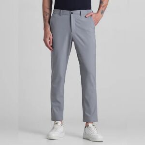 JACK & JONES JACK&JONES Grey Mid Rise Casual Pants