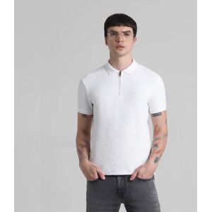 JACK & JONES JACK&JONES White Textured Polo T-shirt