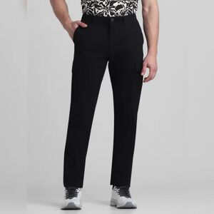 JACK & JONES JACK&JONES Black Mid Rise Slim Fit Pants