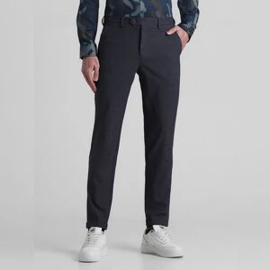 JACK & JONES JACK&JONES Navy Blue Mid Rise Check Print Pants