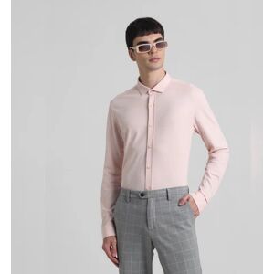 JACK & JONES JACK&JONES Pink Knitted Full Sleeves Shirt