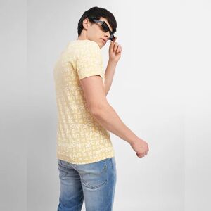 JACK & JONES JACK&JONES Yellow Letter Print Crew Neck T-shirt