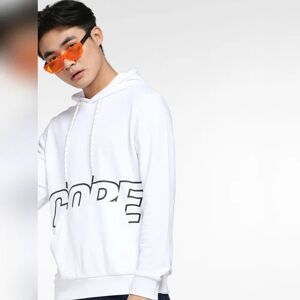 JACK & JONES JACK&JONES White Printed Hooded Sweatshirt