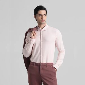 JACK & JONES JACK&JONES Pink Knitted Full Sleeves Shirt