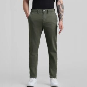 JACK & JONES JACK&JONES Green Mid Rise Slim Fit Pants