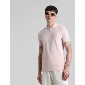 JACK & JONES JACK&JONES Peach Zip Detail Polo T-shirt