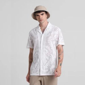 JACK & JONES JACK&JONES White Embroidered Sheer Shirt